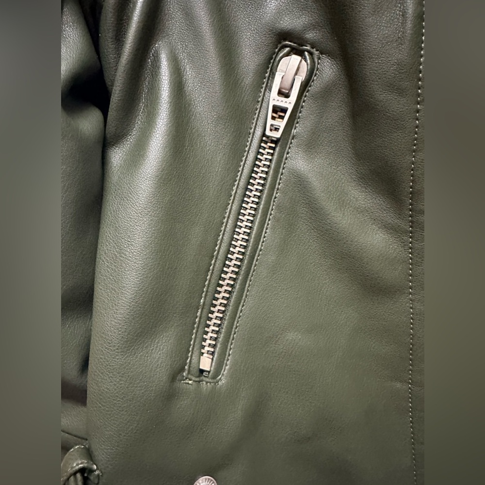 BLANK NYC Green Quilted Moto Jacket NWT Size small - Picture 6 of 10